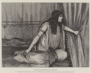 Madame Sarah Bernhardt som Cleopatra